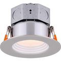 Amax Lighting Amax Lighting 3" Round LED Baffle Recess Down Light, 6W, 120V, 3000K, Nickel LED-BR3P-NKL